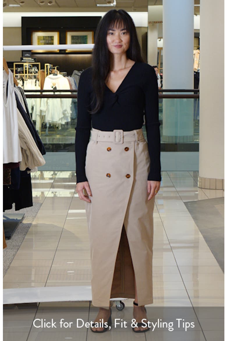 Trench Style Midi Skirt video
