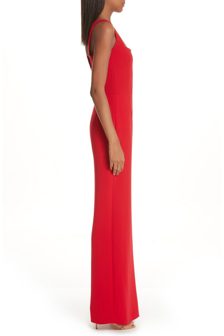 Sunrise Crepe Wide Leg Jumpsuit, Alternate, color, RED