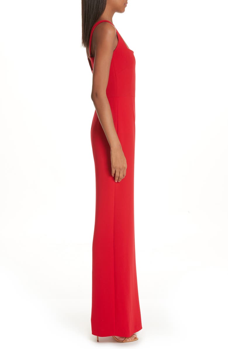 Galvan Sunrise Crepe Wide Leg Jumpsuit, Alternate, color,
