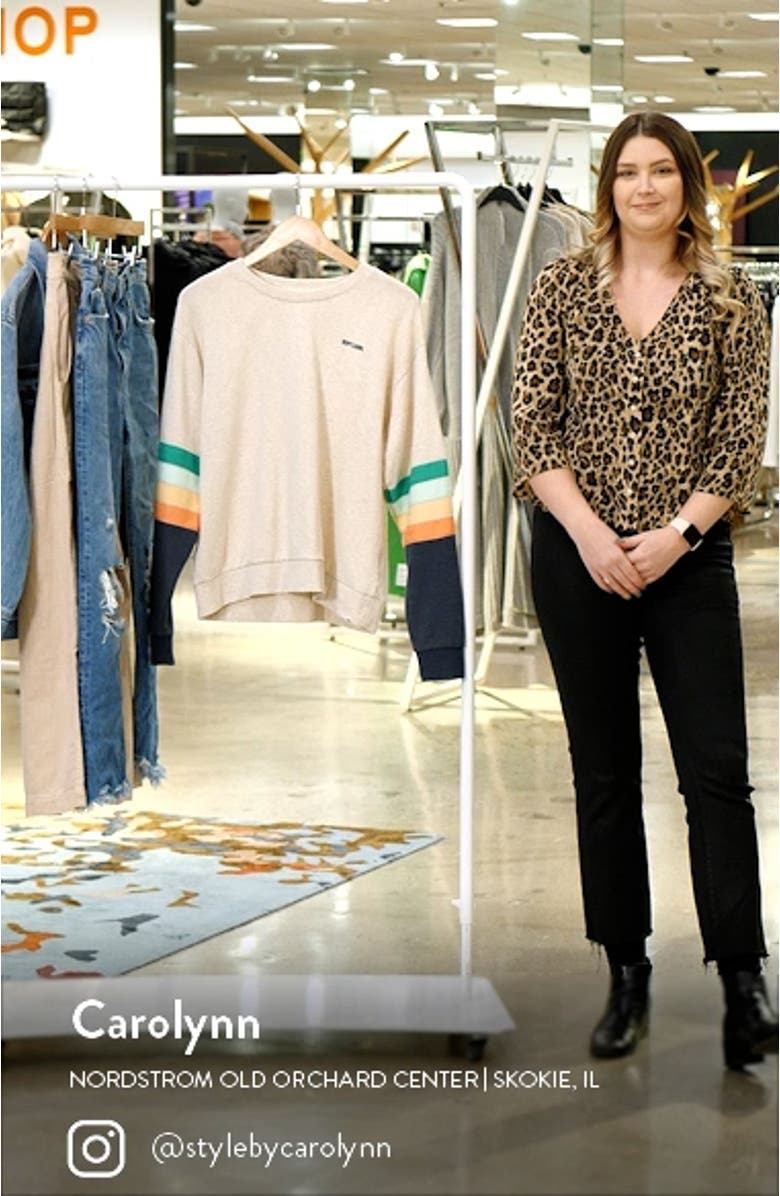 Surfbreak Stripe Cotton Sweatshirt, sales video thumbnail