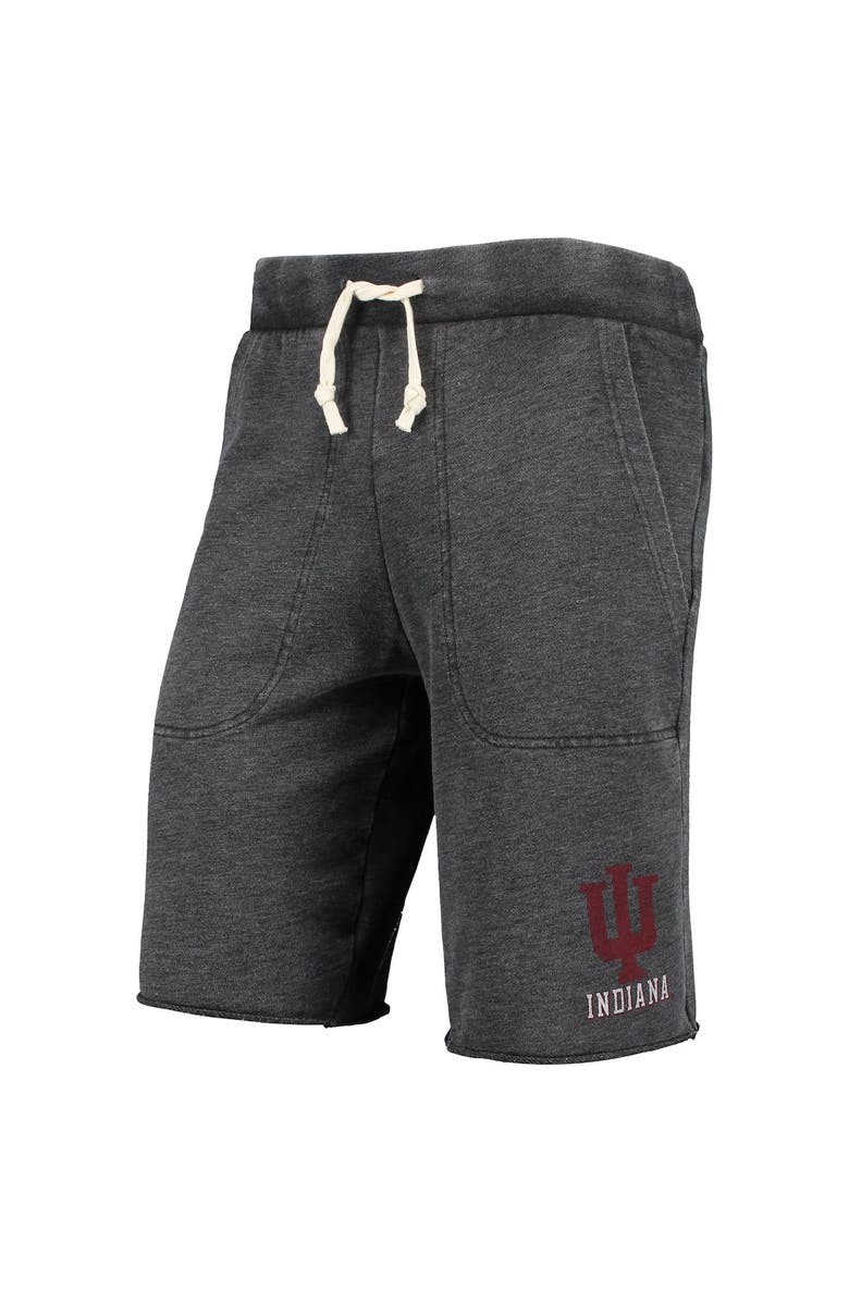 ALTERNATIVE APPAREL Men's Heathered Black Alternative Apparel Indiana Hoosiers Victory Lounge Shorts, Alternate, color,