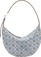 Tory Burch Small T Monogram Denim Balloon Bag