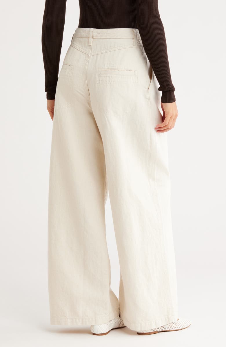 TWP Greene St Wide Leg Pants, Alternate, color, Natural