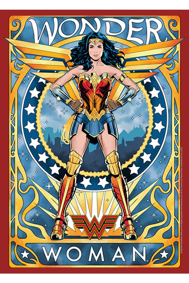 Women's Wonder Woman 1984 Trading Card  Graphic T-Shirt, Alternate, color, Red
