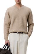 Les Deux Melange V-Neck Sweater