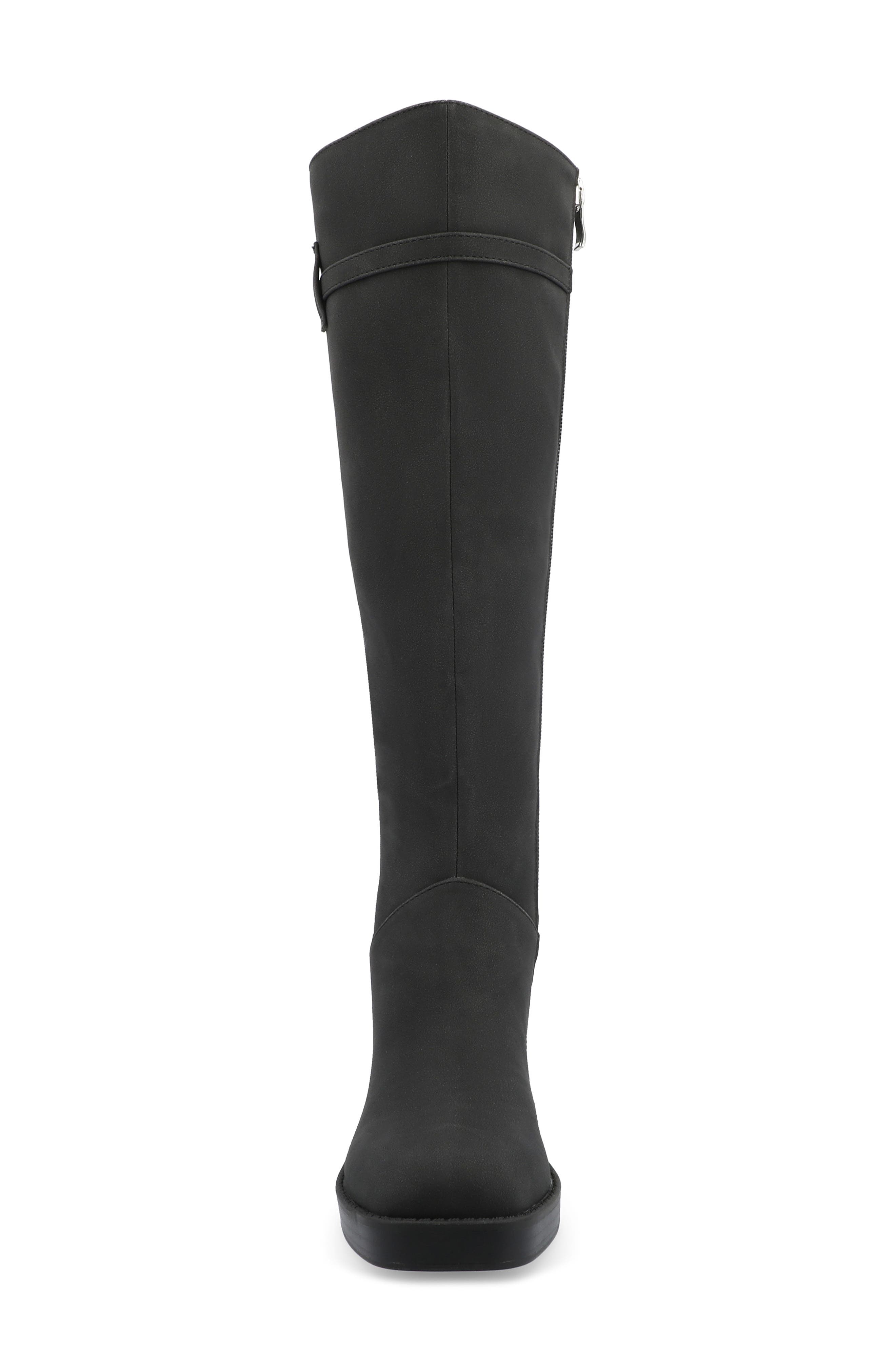 Journee Collection Letice Knee High Boot, Alternate, color, Black