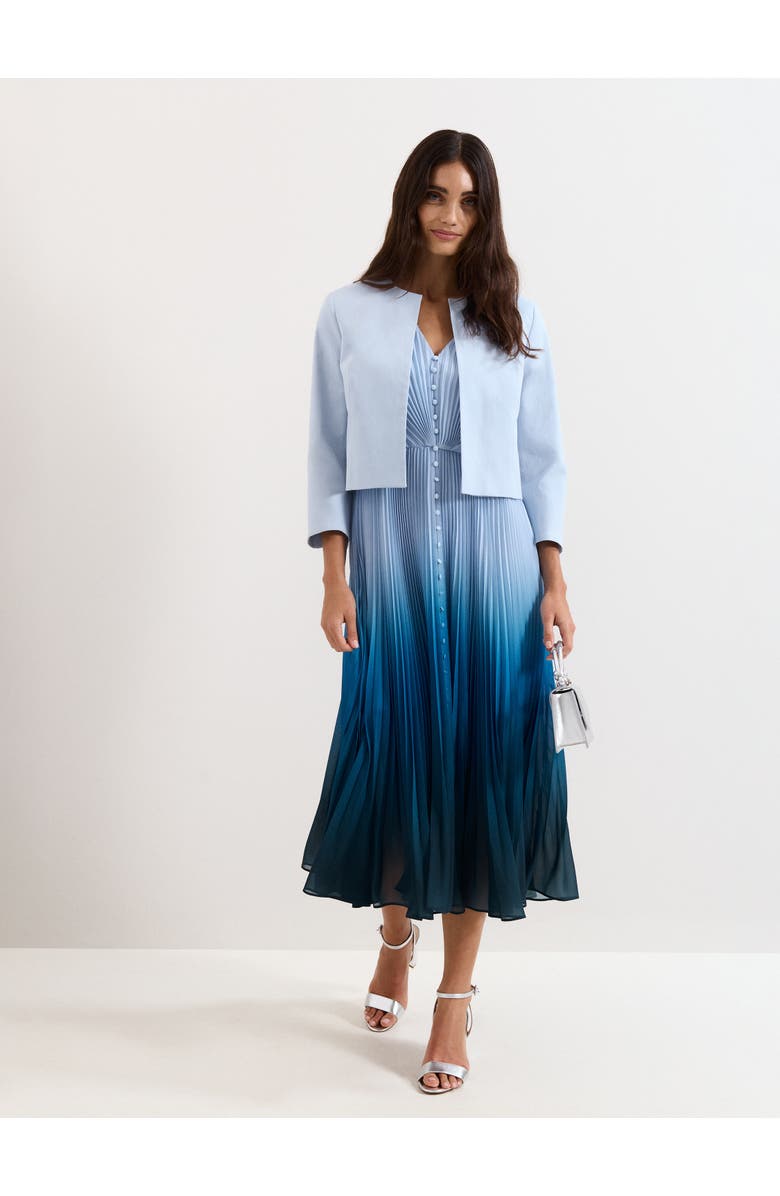 Phase Eight Elizabeth Cropped Jacket, Alternate, color, Pale Blue