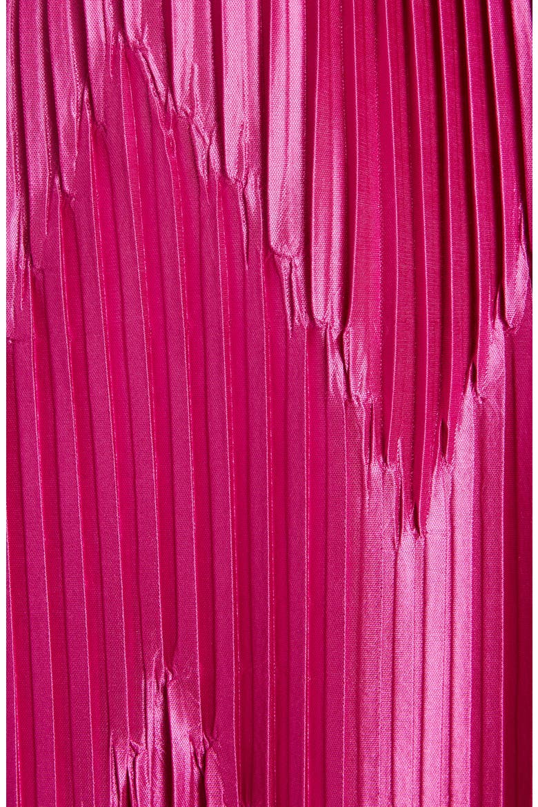 Zigzag Pleated Jersey Dress, Alternate, color, FUCSHIA ORCHID PURPLE