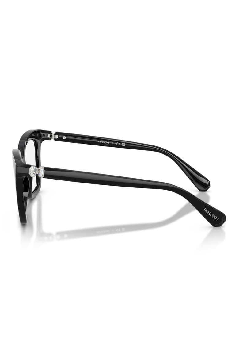 51mm Square optical glasses, Alternate, color, BLACK/ DEMO LENS