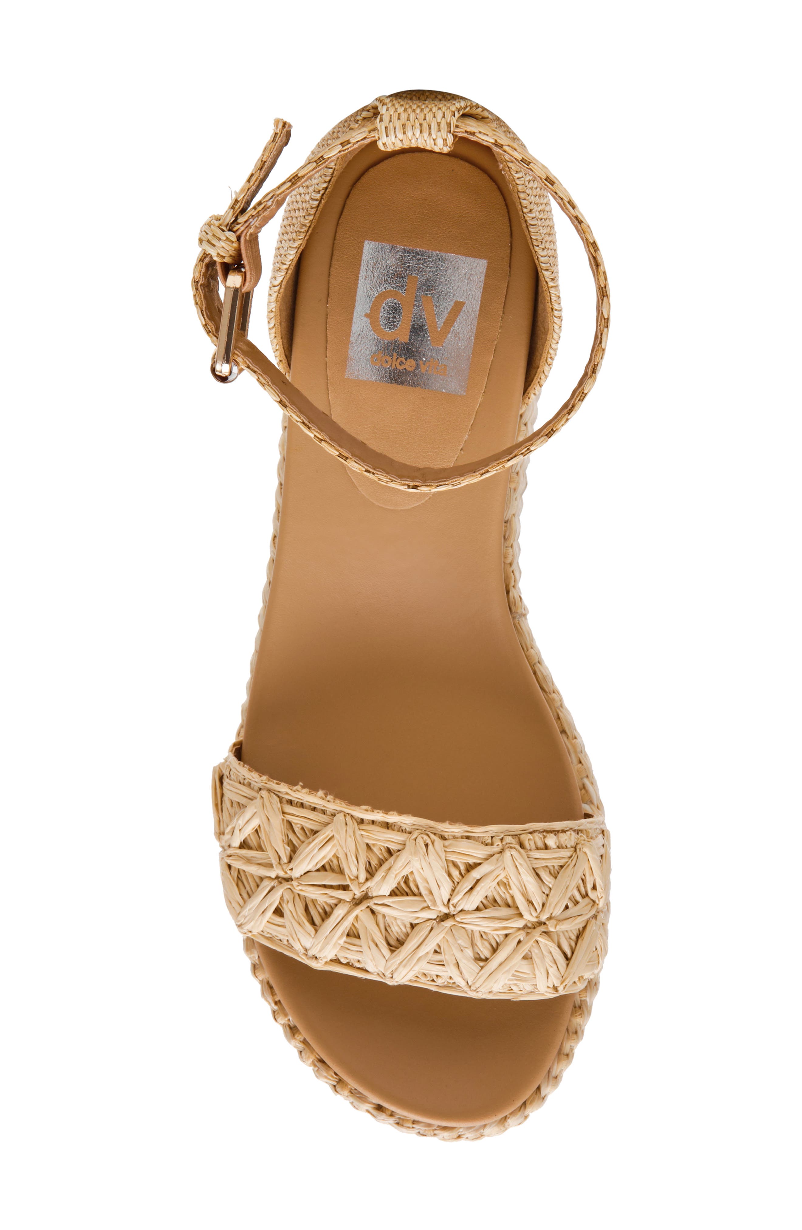 Alumina Platform Sandal, Alternate, color, NATURAL