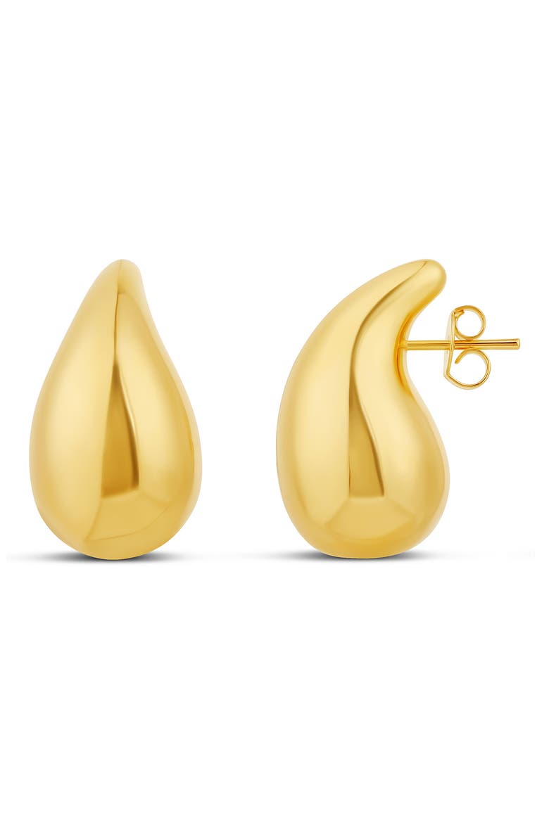 Pointy Teardrop Earrings, Main, color, GOLD