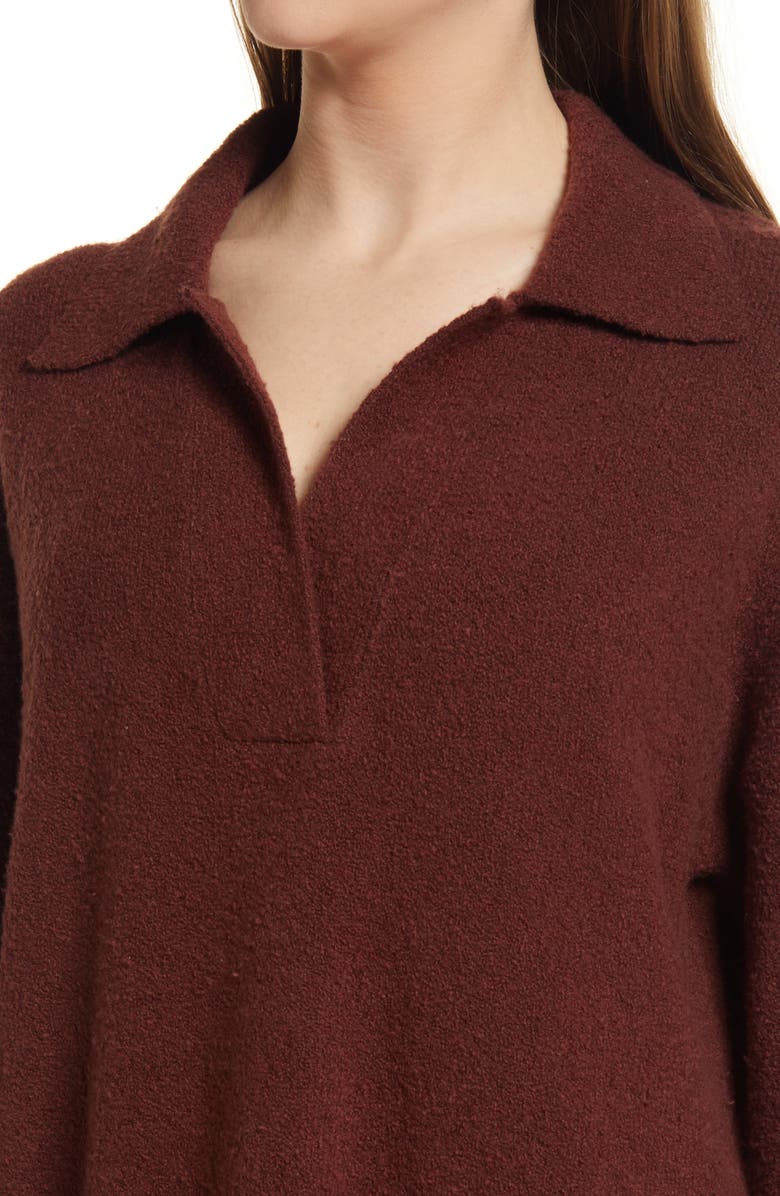 Open Edit Oversize Polo Sweater, Alternate, color,
