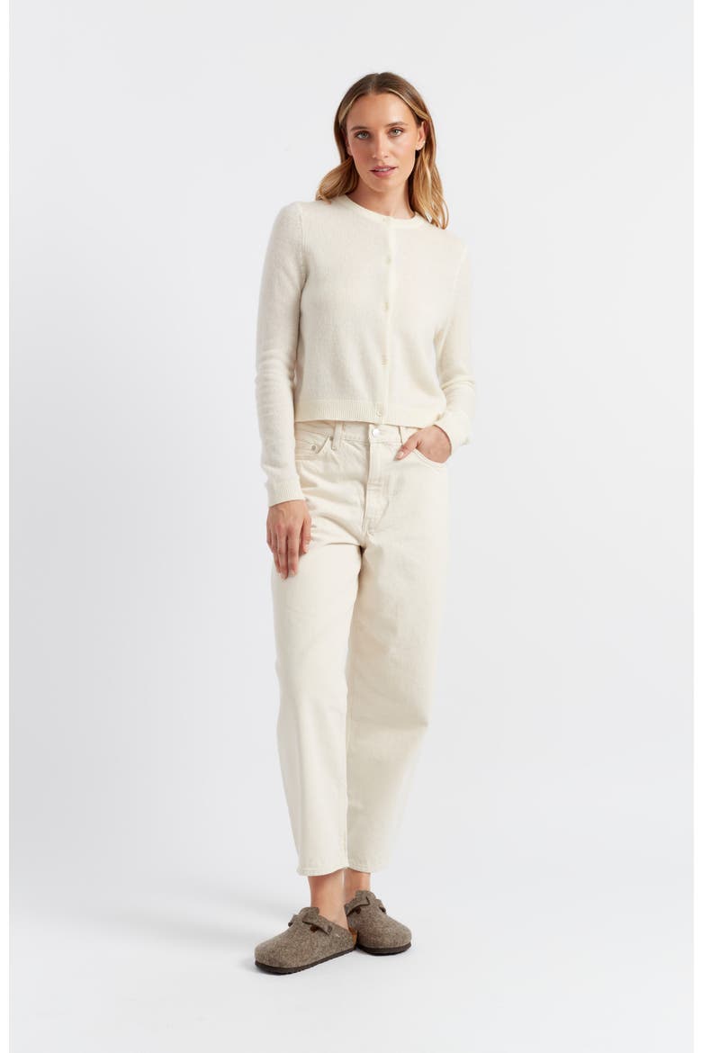 Cloud Cashmere Open Cardigan, Alternate, color, Cream