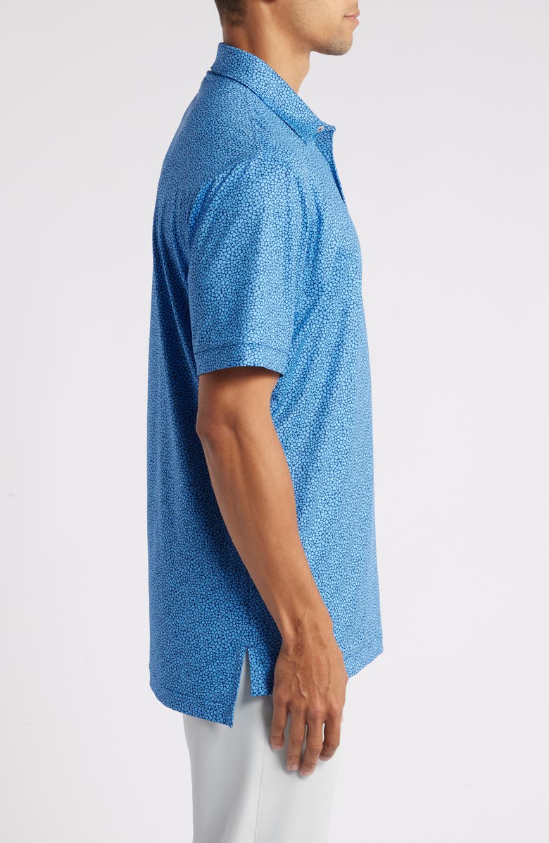 Peter Millar Luck of the Irish Clover Print Performance Golf Polo, Alternate, color,