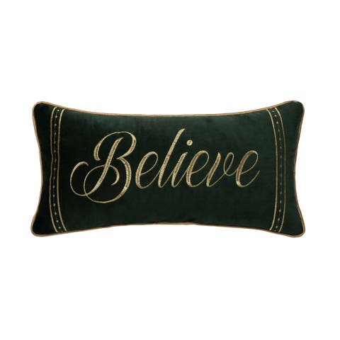 Gold Believe Pillow