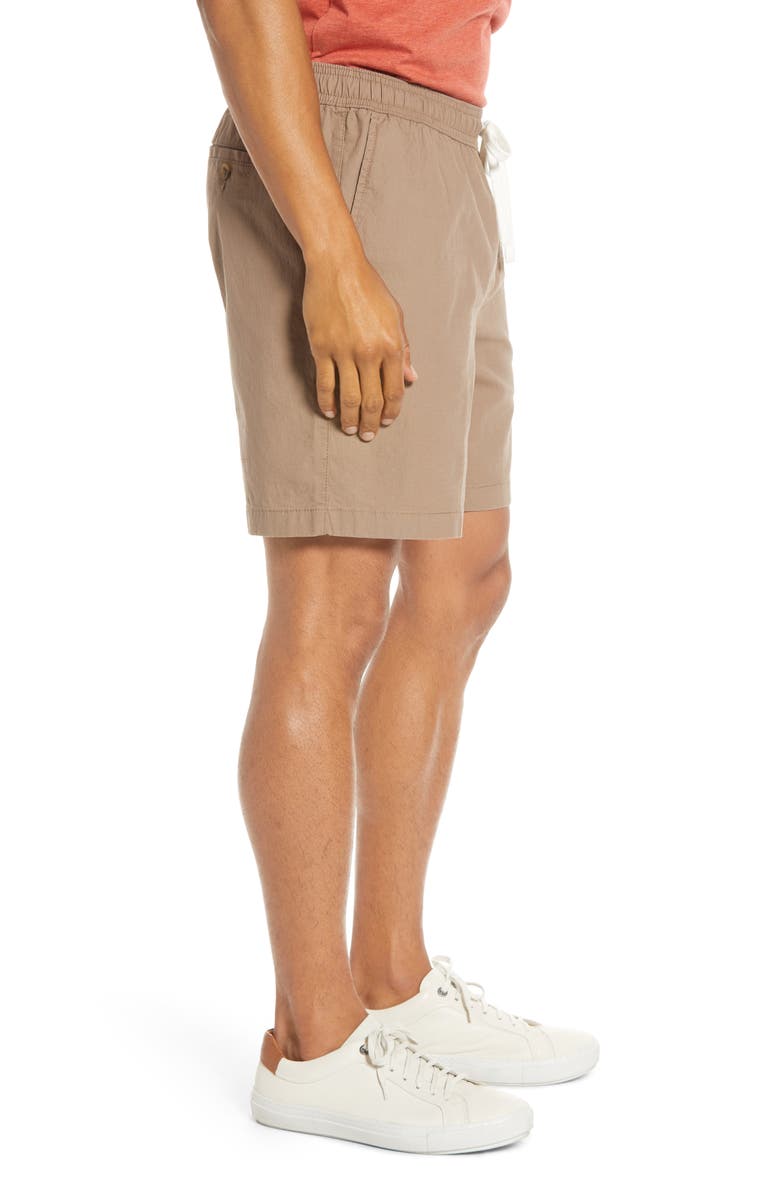 1901 Slub Elastic Waist Slim Fit Shorts, Alternate, color, 