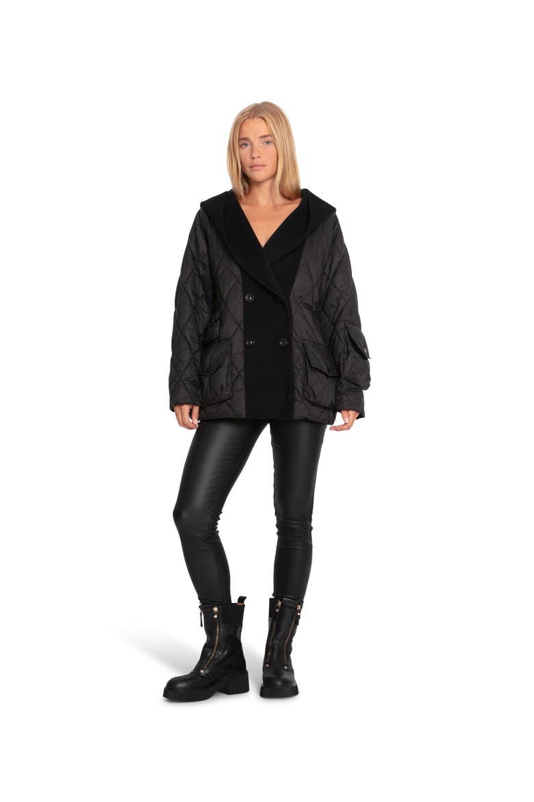 Only You Quilted Utility Jacket, Alternate, color, Black