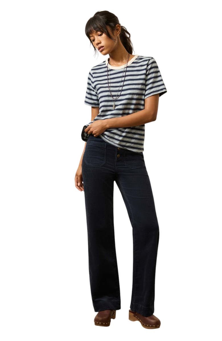 Faherty Stretch Corduroy Patch Pocket Pants, Alternate, color, Abyss Navy