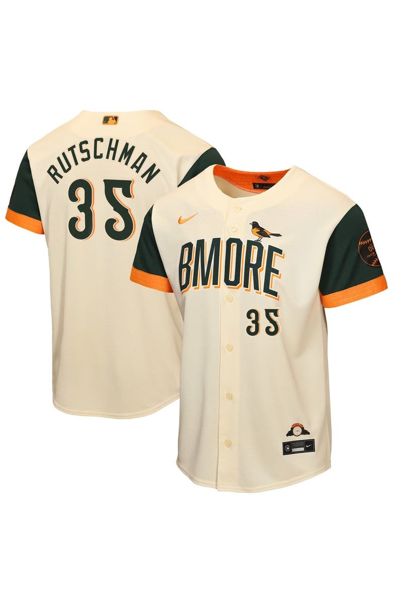Nike Youth Nike Adley Rutschman Cream Baltimore Orioles 2026 City Connect Stadium Jersey, Main, color, Cream