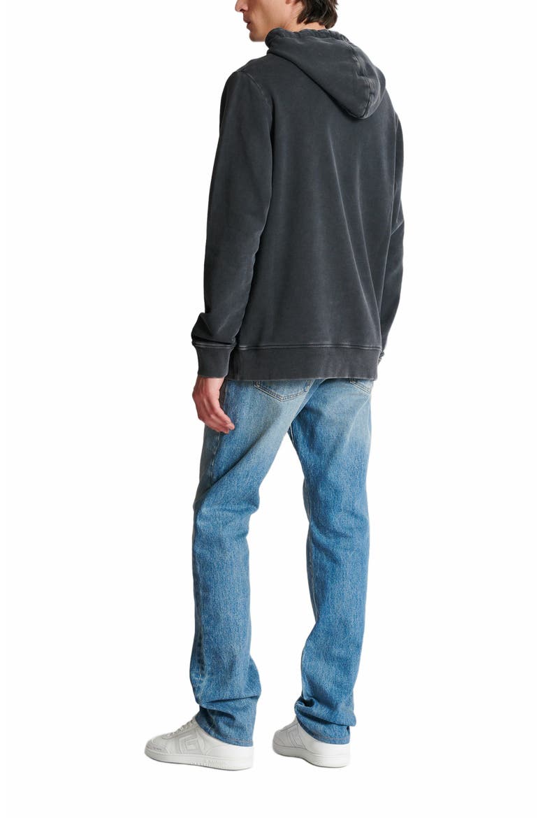 Vintage Balmain Embroidered Hoodie, Alternate, color, Grey