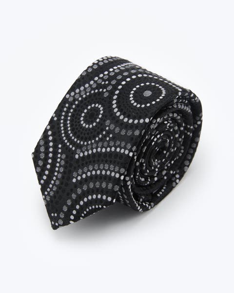 Halo Dots Silk Jacquard Tie