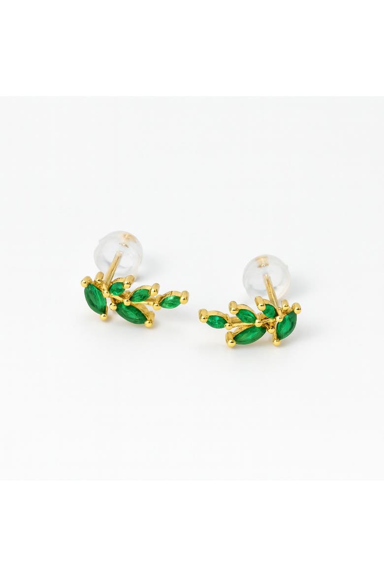 Haifa Emerald Olive Studs, Main, color, Emerald Olive