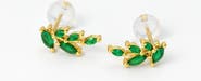 Ivy & Pearl Co. Haifa Emerald Olive Studs