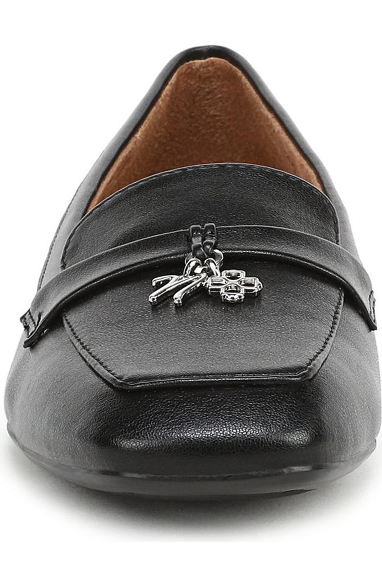 Naturalizer Brody Apron Toe Loafer, Alternate, color, Black
