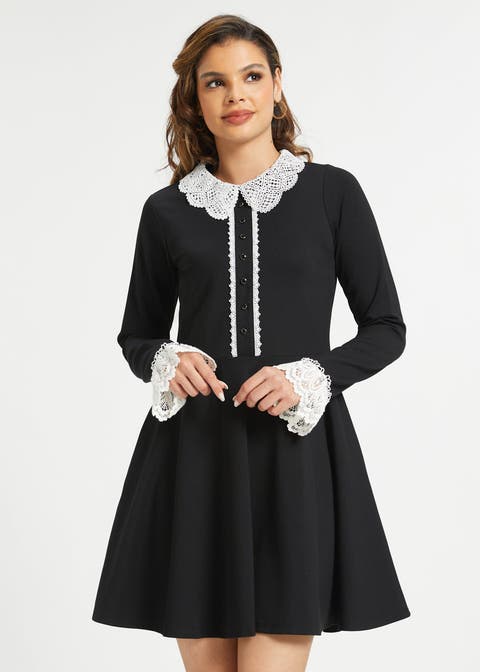 Midnight Manor Fit & Flare Dress