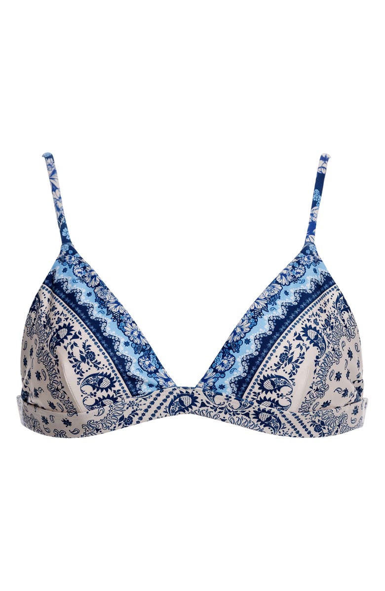 Agua Bendita Lisa Atma Bikini Top, Alternate, color, Blue Multicolor