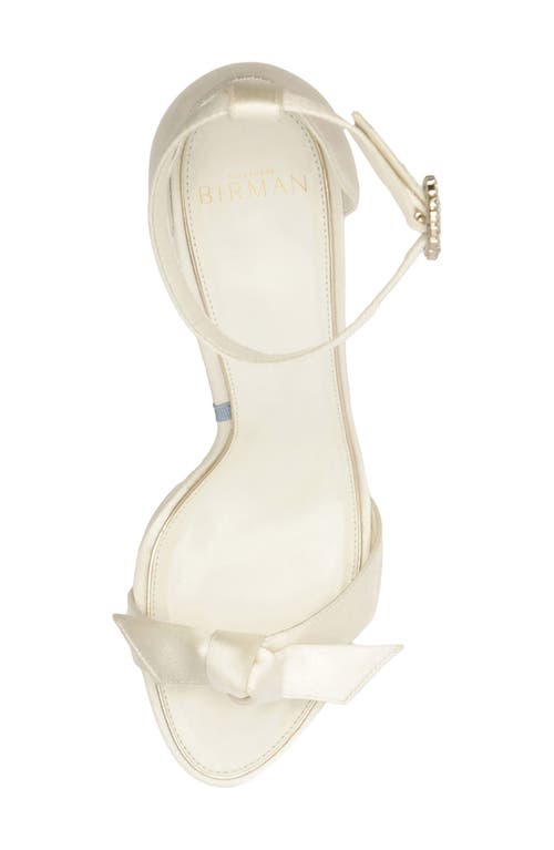 Alexandre Birman Clarita Flare Platform Bridal Sandal In White