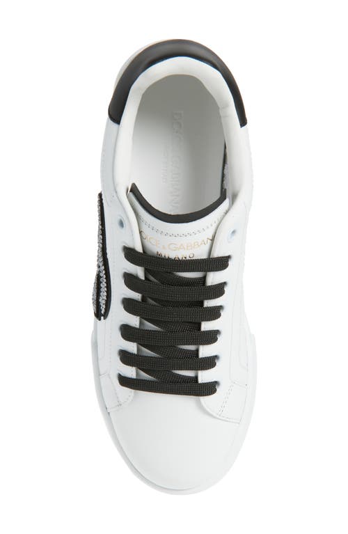 Dolce & Gabbana Portofino Rhinestone-embellished Logo Sneakers In Multi