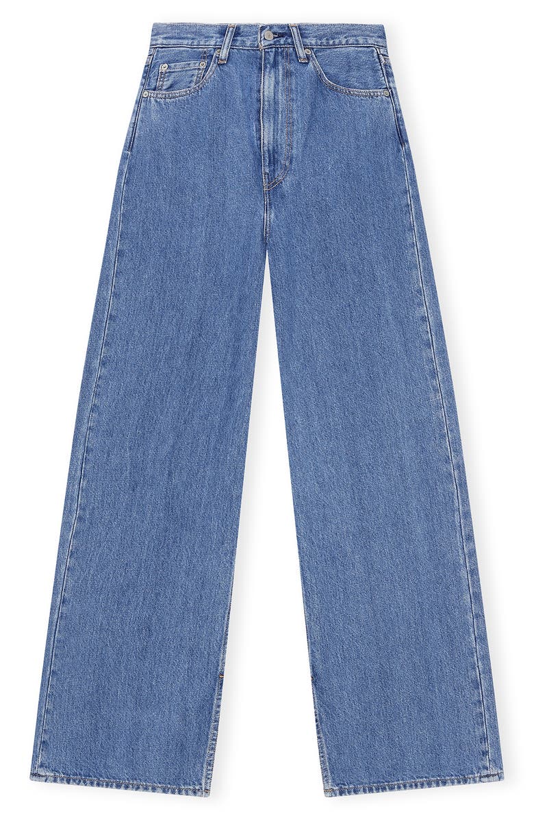 Ganni x Levi's<sup>®</sup> High Waist Wide Leg Jeans, Alternate, color,