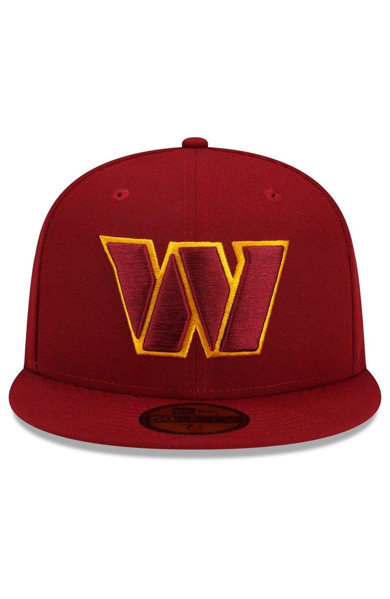 New Era Men's New Era Burgundy Washington Commanders Team Basic 59FIFTY Fitted Hat, Alternate, color, Burgundy