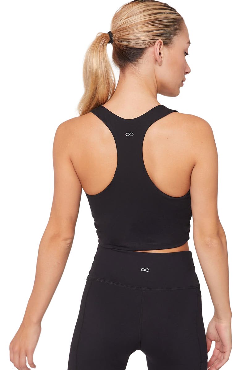 Rebody Active Juno Cloudlux Longline Bra, Alternate, color, Metropolis Black