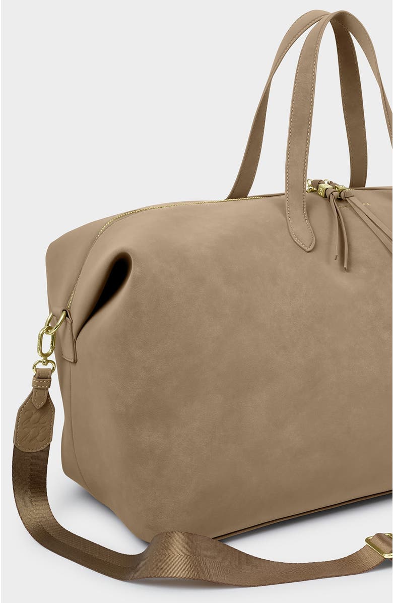 Katie Loxton Soho Weekend Bag, Alternate, color, Taupe Suedette