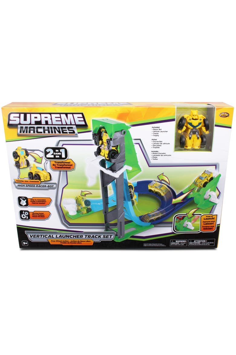High Speed Racerbot Vertical Launcher Track, Main, color, Green