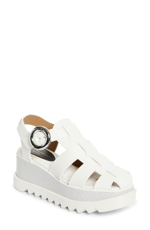 Stella Mccartney Elyse Platform Sandal In Ivory