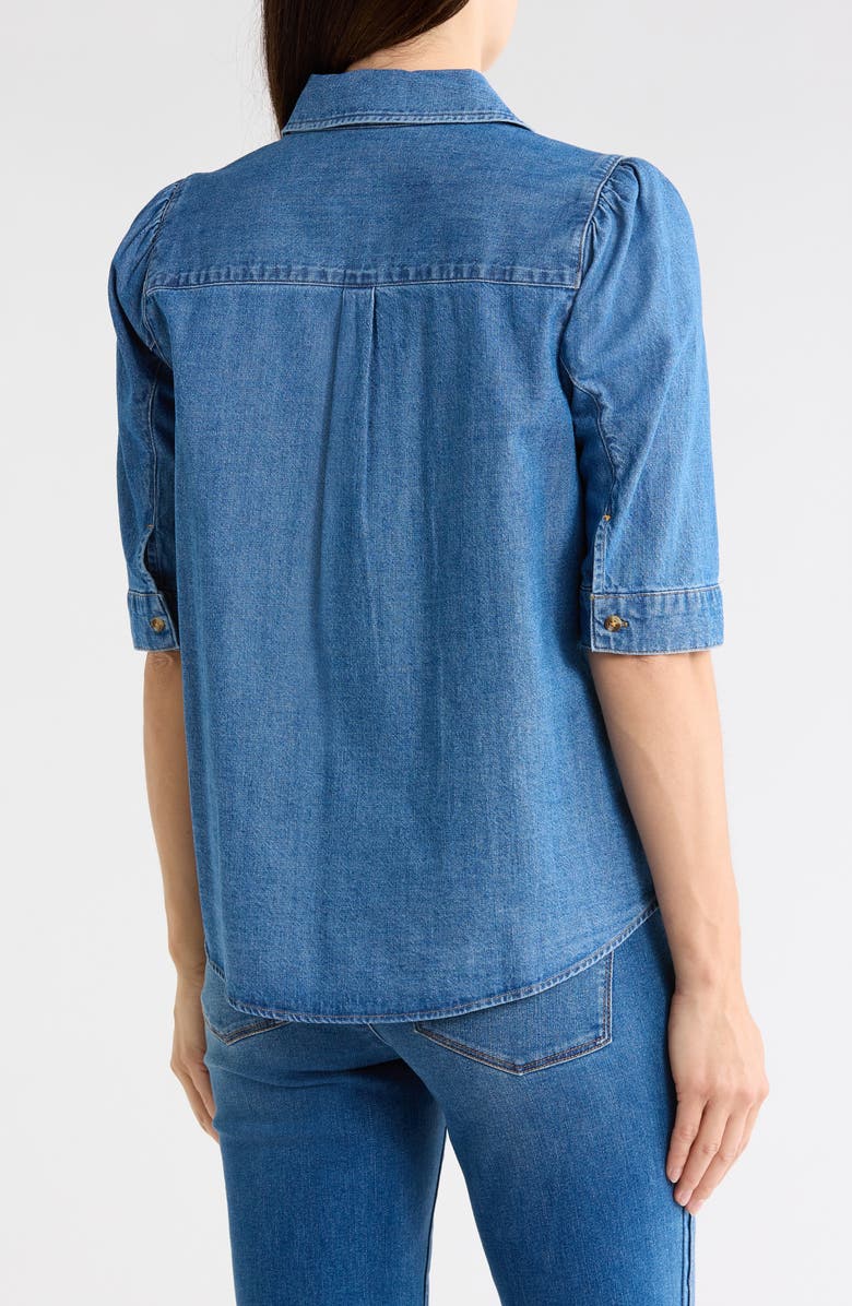 Democracy Denim Button-Up Shirt, Alternate, color, Mid Blue