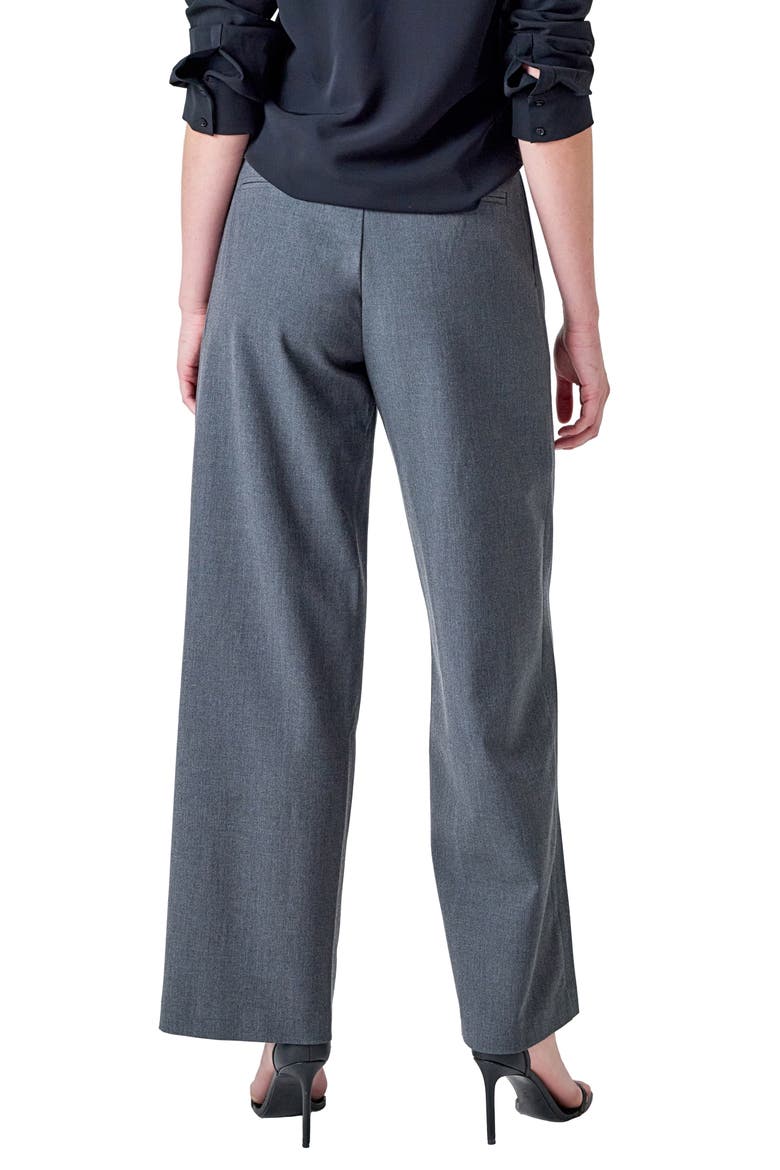 High Waist Wide Leg Pants, Alternate, color, GREY