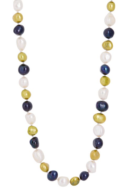 7-7.5mm Multicolor Freshwater Pearl Necklace