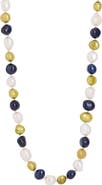 SAVVY CIE JEWELS 7-7.5mm Multicolor Freshwater Pearl Necklace