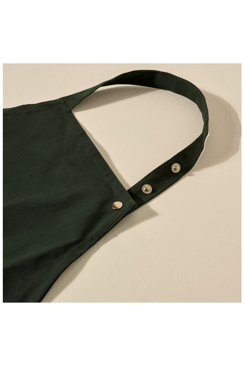 x The Organic Company Canvas Apron, Alternate, color, DARK GREEN