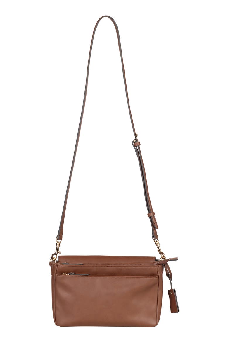 Peekaboo Crossbody Diaper Bag, Alternate, color, TOFFEE