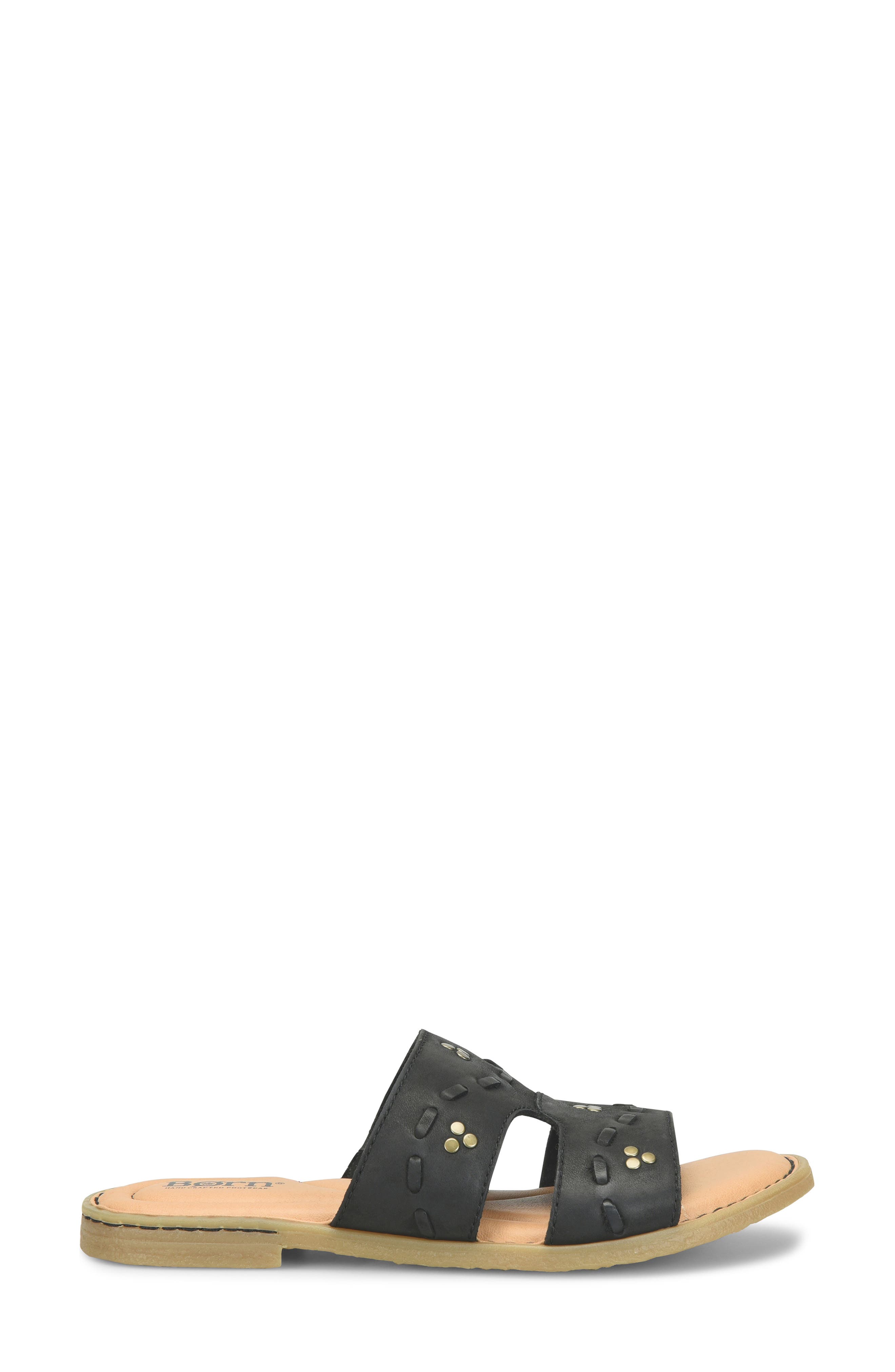 Børn Benita Slide Sandal, Alternate, color, Black Nubuck