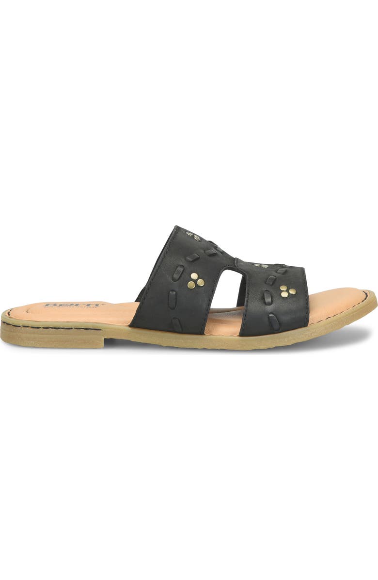 Børn Benita Slide Sandal, Alternate, color, Black Nubuck