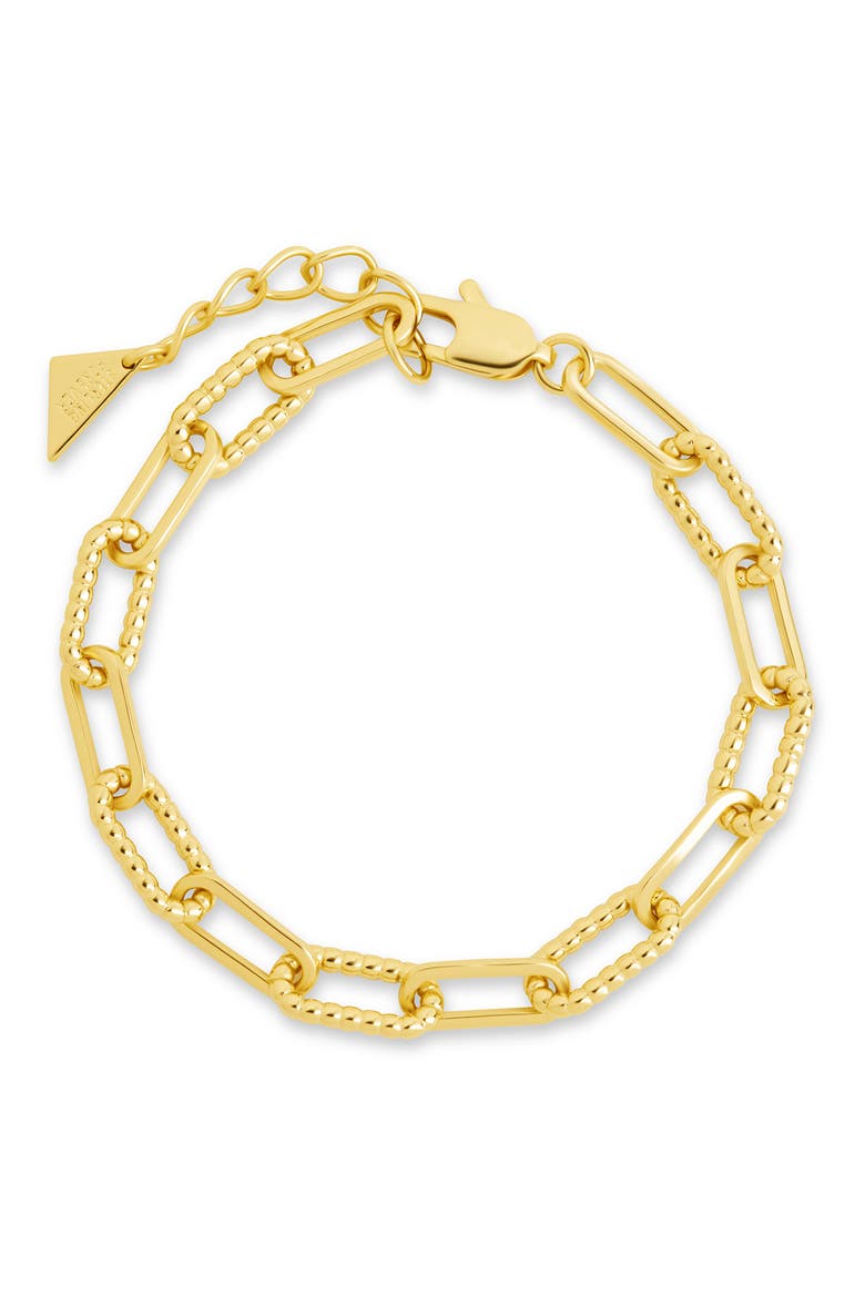 Yvette Mixed Link Bracelet, Main, color, GOLD