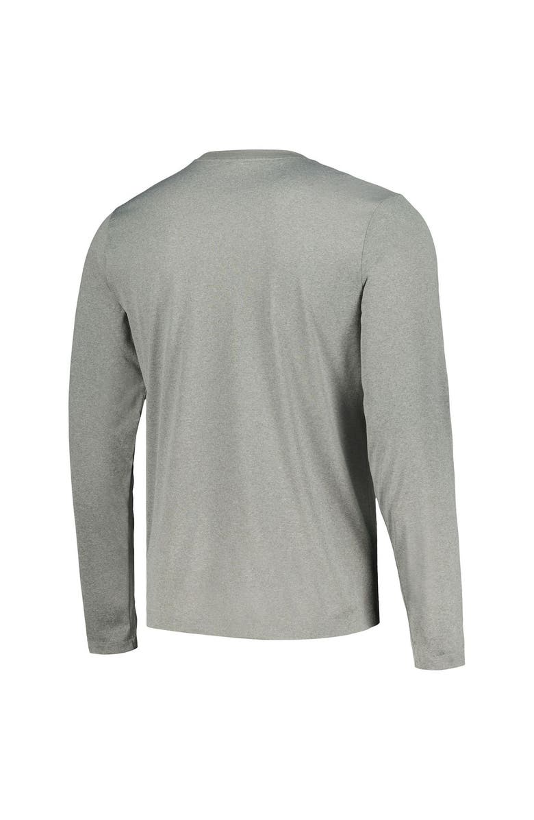 Nike Unisex Nike Heather Gray Philadelphia 76ers 2023/24 Legend On-Court Practice Long Sleeve T-Shirt, Alternate, color, Heather Gray