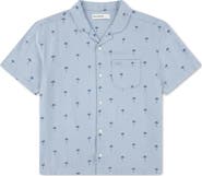 abercrombie kids Kids' Linen Blend Camp Shirt