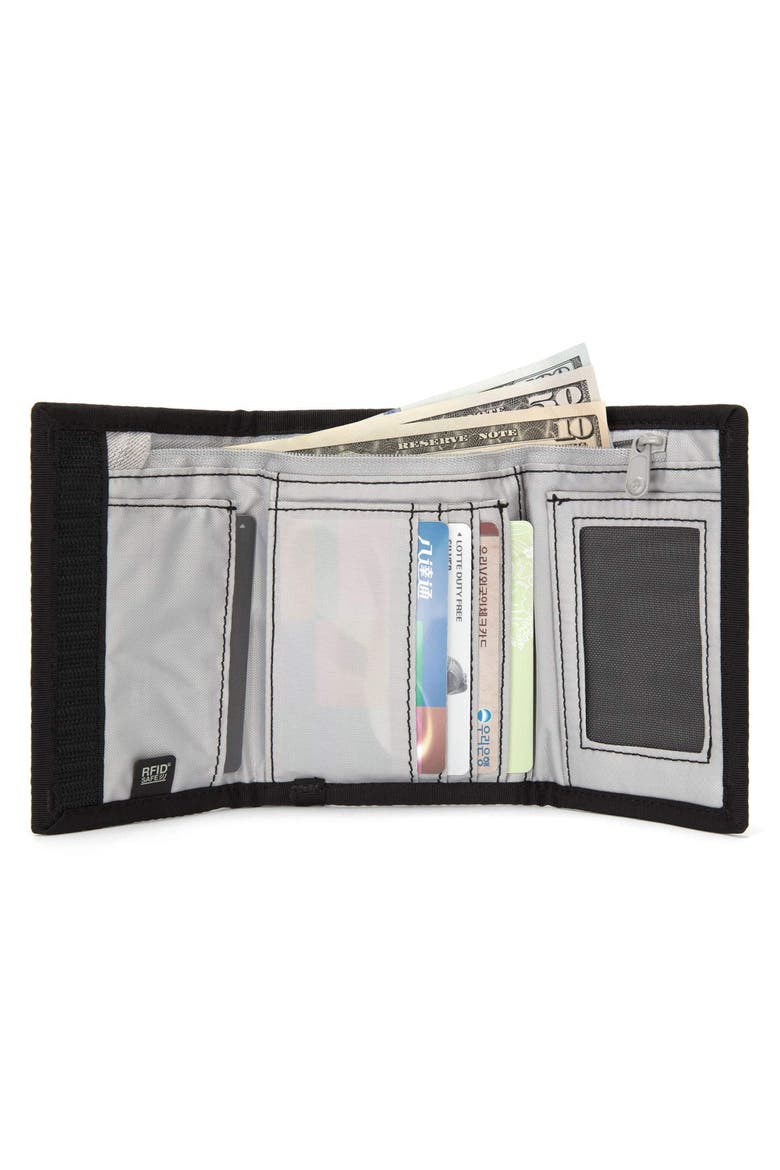 RFIDsafe Z50 Trifold Wallet, Alternate, color, Black